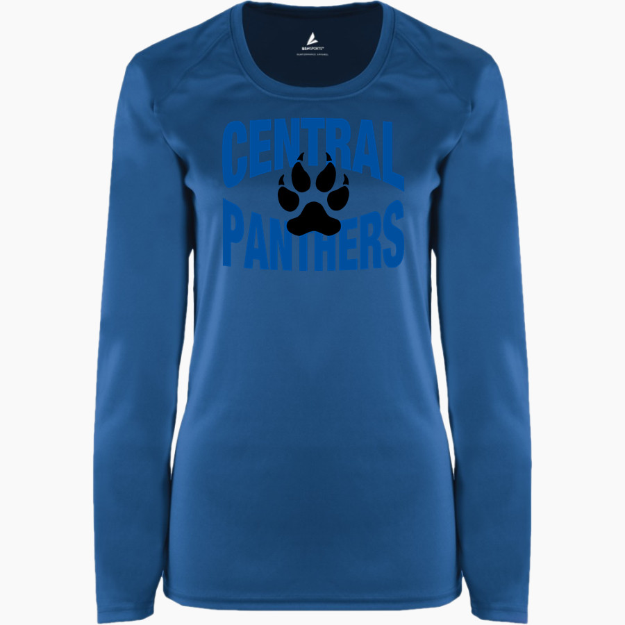 Central Panthers <span class="pdp-name-mascot">Central Panthers</span> BSN SPORTS Women's Phenom Long Sleeve T-Shirt