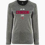 Maple Grove Crimson BSN SPORTS Women's Phenom Long Sleeve T-Shirt Front Thumbnail