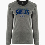 Saints Peter and Paul Sabres BSN SPORTS Women's Phenom Long Sleeve T-Shirt Front Thumbnail