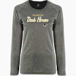 Clinton Dark Horses <span class="pdp-name-mascot">Clinton Dark Horses</span> BSN SPORTS Women's Phenom Long Sleeve T-Shirt Front Thumbnail