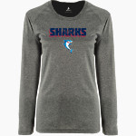 French-American School of New York - Online Store <span class="pdp-name-mascot">French-American School Sharks</span> BSN SPORTS Women's Phenom Long Sleeve T-Shirt Front Thumbnail