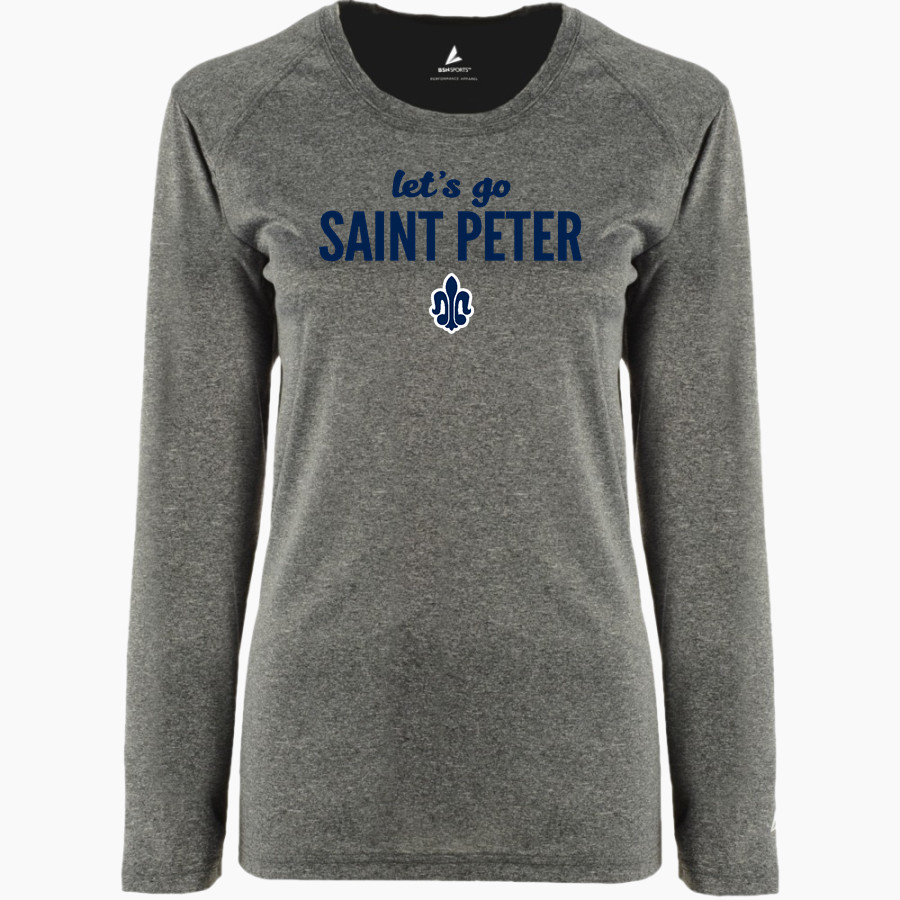 Saint Peter High School SAINTS ONLINE STORE <span class="pdp-name-mascot">Saint Peter Saints</span> BSN SPORTS Women's Phenom Long Sleeve T-Shirt