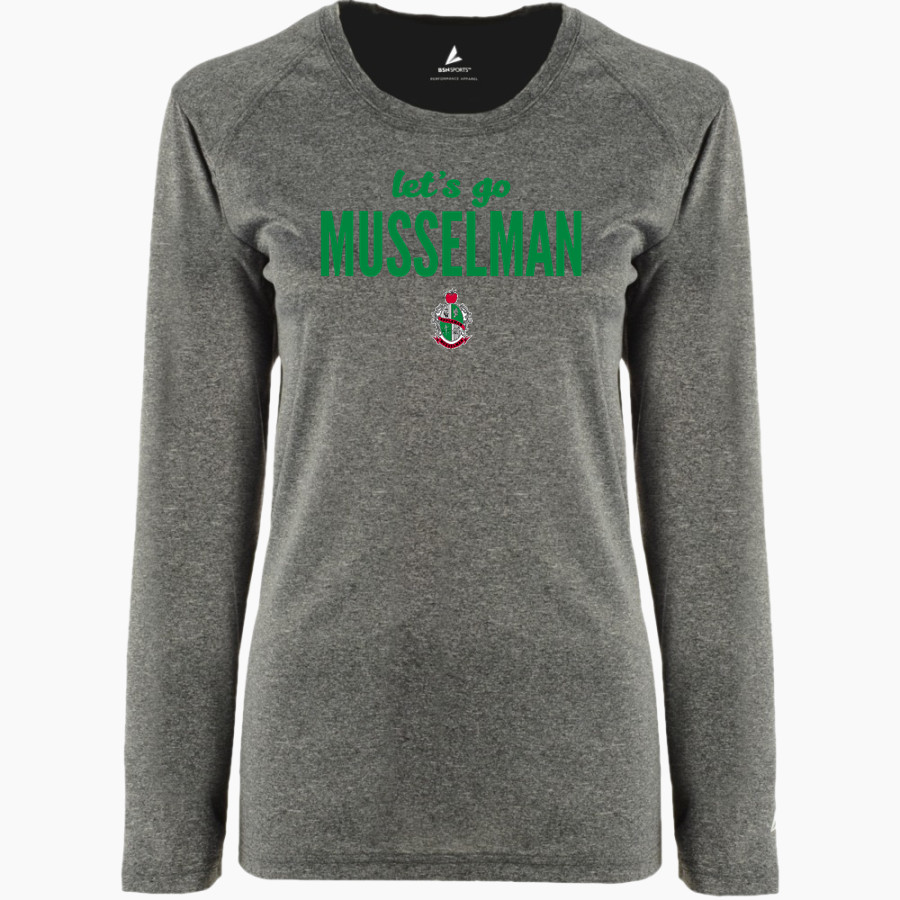 MUSSELMAN HIGH SCHOOL APPLEMEN BSN SPORTS Women's Phenom Long Sleeve T-Shirt