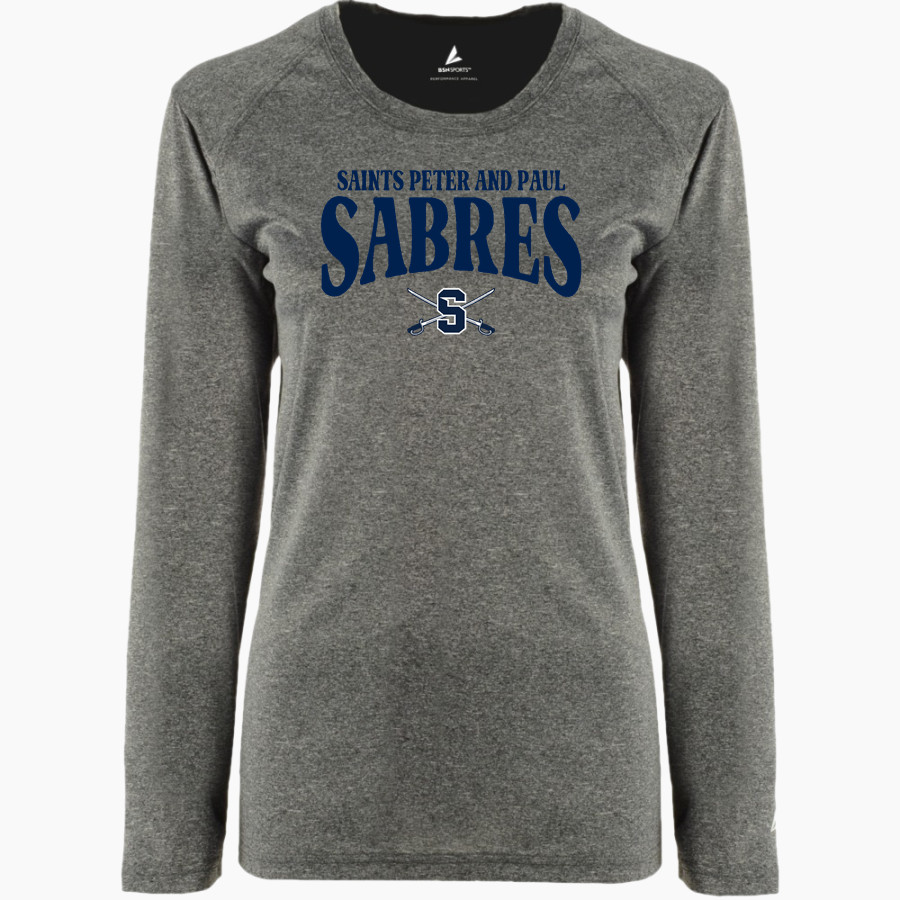 Saints Peter and Paul Sabres BSN SPORTS Women's Phenom Long Sleeve T-Shirt