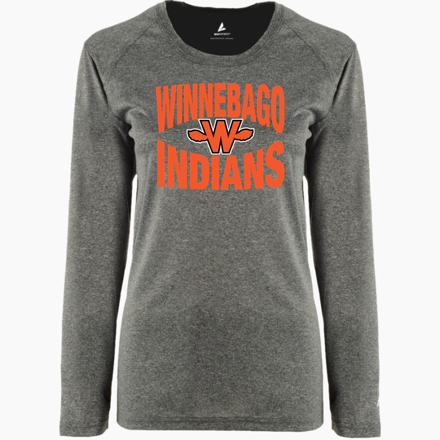 Winnebago Indians BSN SPORTS Women's Phenom Long Sleeve T-Shirt