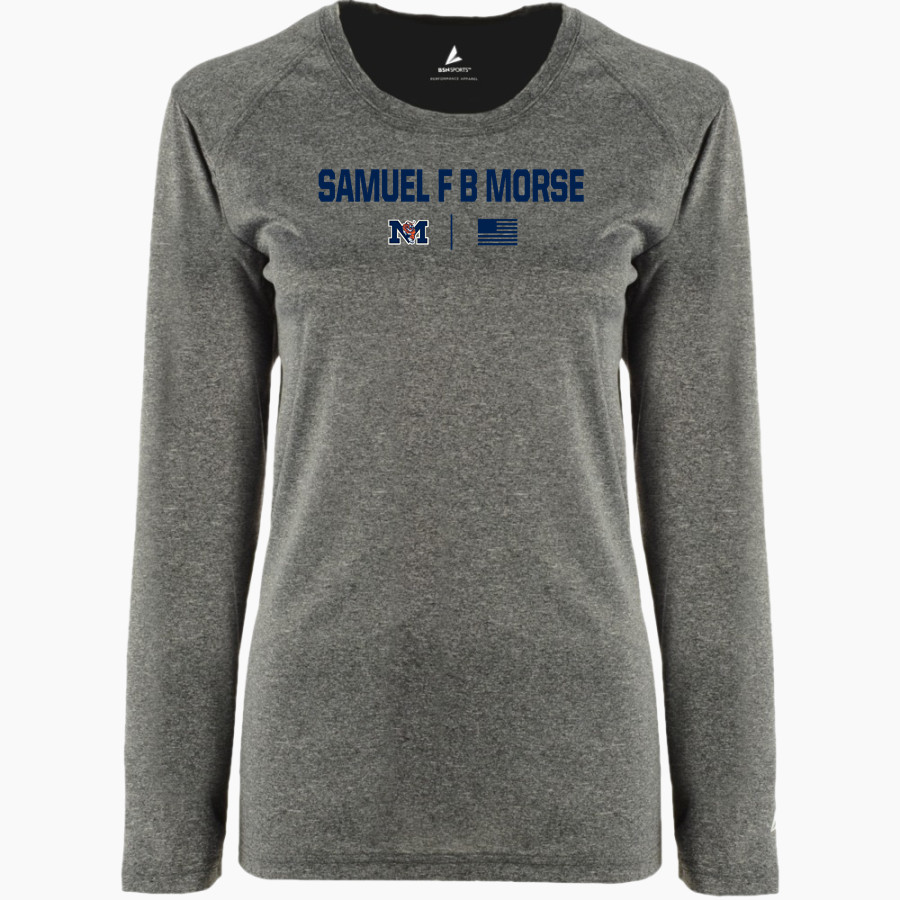 SAMUEL F B MORSE HIGH SCHOOL TIGERS BSN SPORTS Women's Phenom Long Sleeve T-Shirt