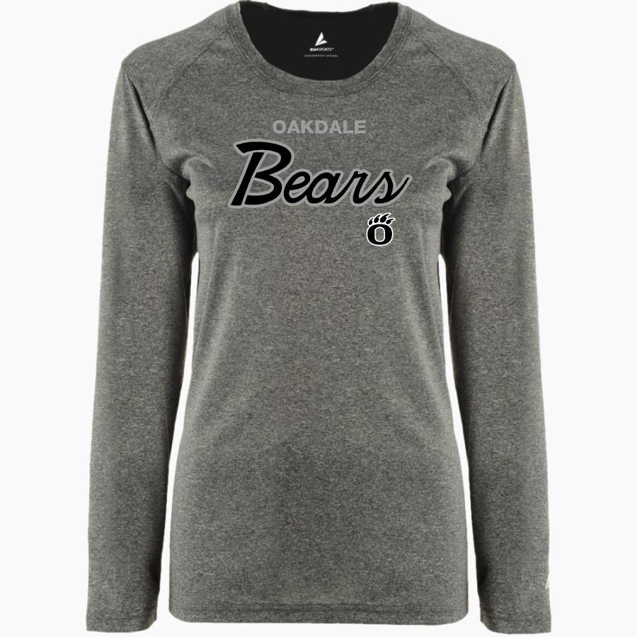 OAKDALE HIGH SCHOOL BEARS BSN SPORTS Women's Phenom Long Sleeve T-Shirt