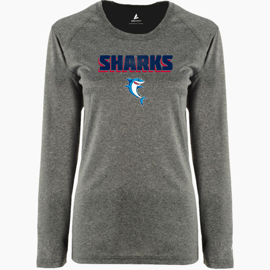 French-American School of New York - Online Store <span class="pdp-name-mascot">French-American School Sharks</span> BSN SPORTS Women's Phenom Long Sleeve T-Shirt