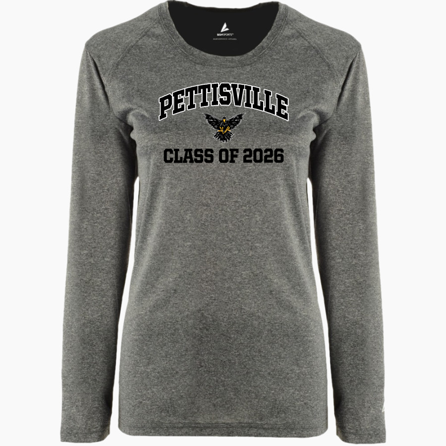 PETTISVILLE BLACKBIRDS ONLINE STORE <span class="pdp-name-mascot">PETTISVILLE BLACKBIRDS</span> BSN SPORTS Women's Phenom Long Sleeve T-Shirt