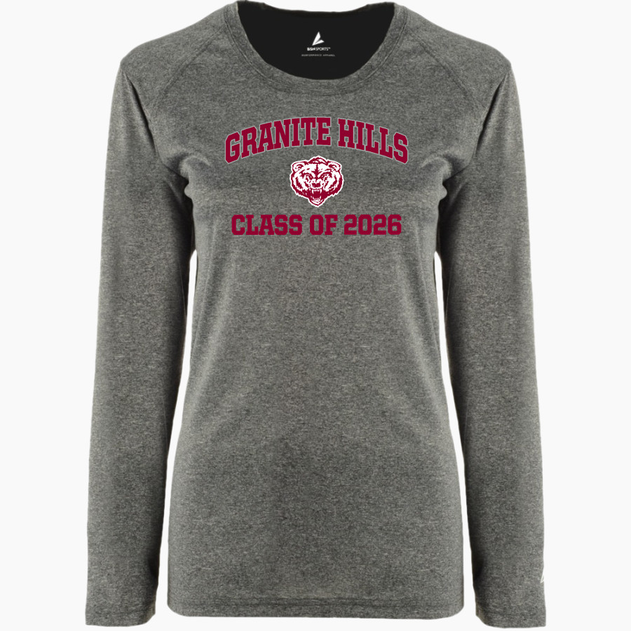 GRANITE HILLS HIGH SCHOOL GRIZZLIES <span class="pdp-name-mascot">GRANITE HILLS GRIZZLIES</span> BSN SPORTS Women's Phenom Long Sleeve T-Shirt