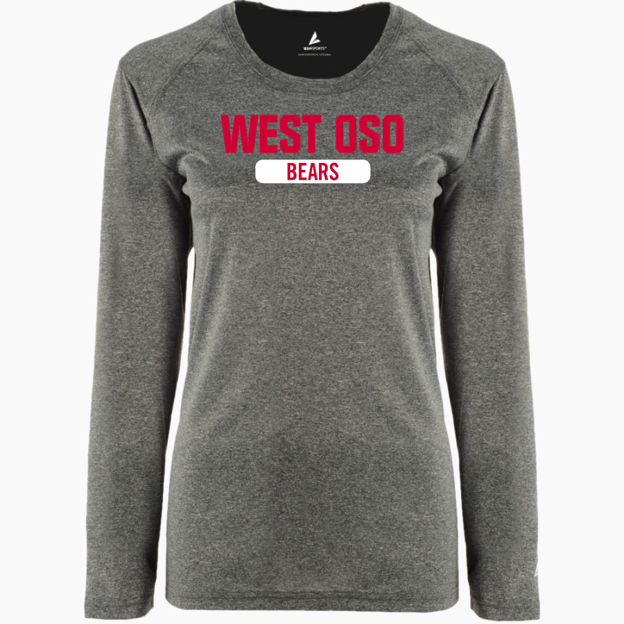 West Oso Bears <span class="pdp-name-mascot">West Oso Bears</span> BSN SPORTS Women's Phenom Long Sleeve T-Shirt