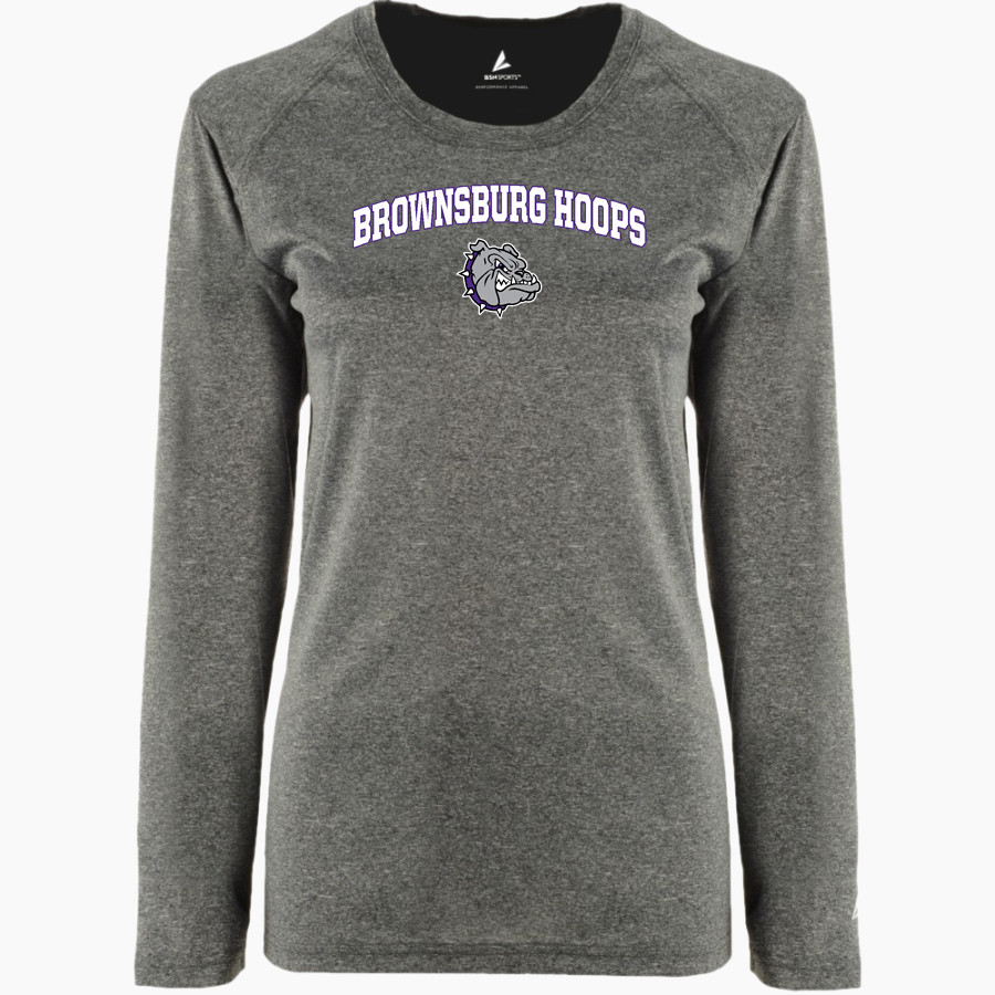 Brownsburg Hoops Bulldogs <span class="pdp-name-mascot">Brownsburg Hoops</span> BSN SPORTS Women's Phenom Long Sleeve T-Shirt