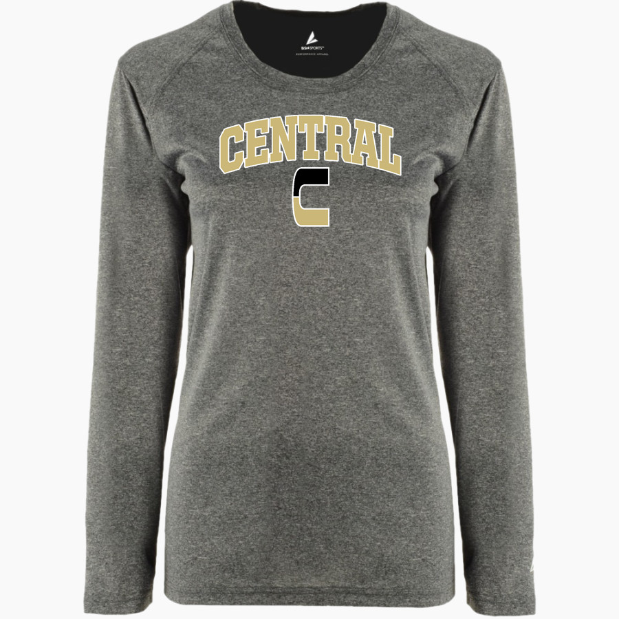 SPRINGFIELD CENTRAL HIGH SCHOOL GOLDEN EAGLES BSN SPORTS Women's Phenom Long Sleeve T-Shirt