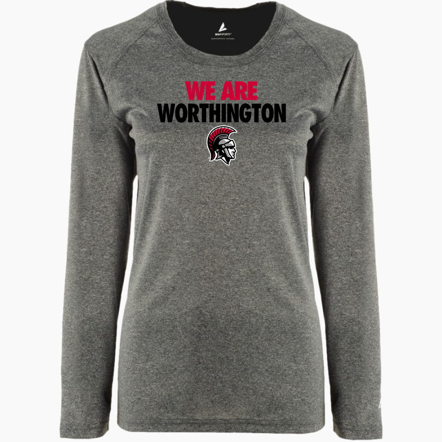 WORTHINGTON HIGH SCHOOL TROJANS BSN SPORTS Women's Phenom Long Sleeve T-Shirt
