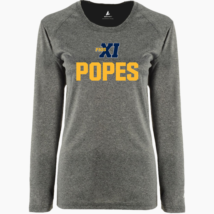 Pius XI Catholic High School Official Online Store <span class="pdp-name-mascot">Pius XI Popes</span> BSN SPORTS Women's Phenom Long Sleeve T-Shirt