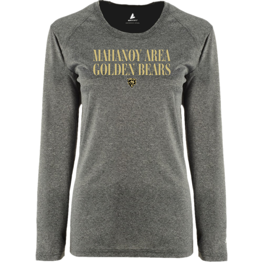 MAHANOY AREA JR./SR. HIGH SCHOOL GOLDEN BEARS <span class="pdp-name-mascot">MAHANOY JUNIOR SENIOR GOLDEN BEARS</span> BSN SPORTS Women's Phenom Long Sleeve T-Shirt