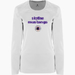 Skyline Gila River Mustangs <span class="pdp-name-mascot">Skyline Mustangs</span> BSN SPORTS Women's Phenom Long Sleeve T-Shirt Front Thumbnail