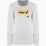 MERRITT ISLAND HIGH SCHOOL MUSTANGS BSN SPORTS Women's Phenom Long Sleeve T-Shirt Front Thumbnail
