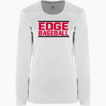 Edge Baseball Edge Baseball <span class="pdp-name-mascot">Edge Baseball</span> BSN SPORTS Women's Phenom Long Sleeve T-Shirt Front Thumbnail