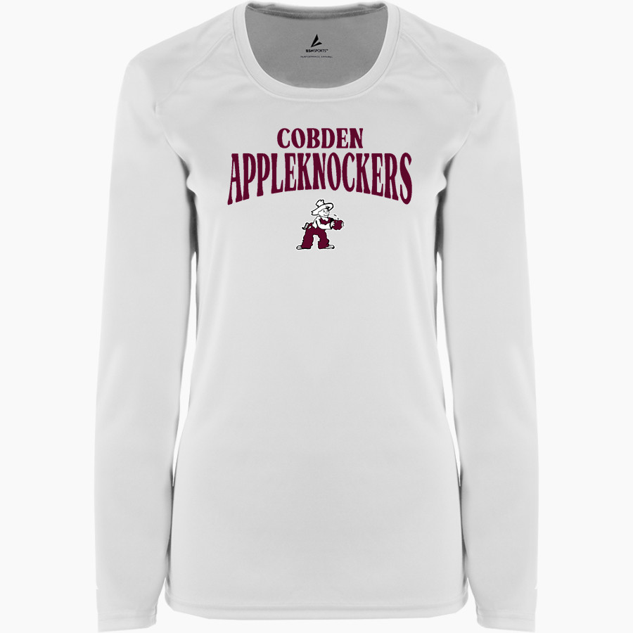 COBDEN HIGH SCHOOL APPLEKNOCKERS <span class="pdp-name-mascot">COBDEN APPLEKNOCKERS</span> BSN SPORTS Women's Phenom Long Sleeve T-Shirt