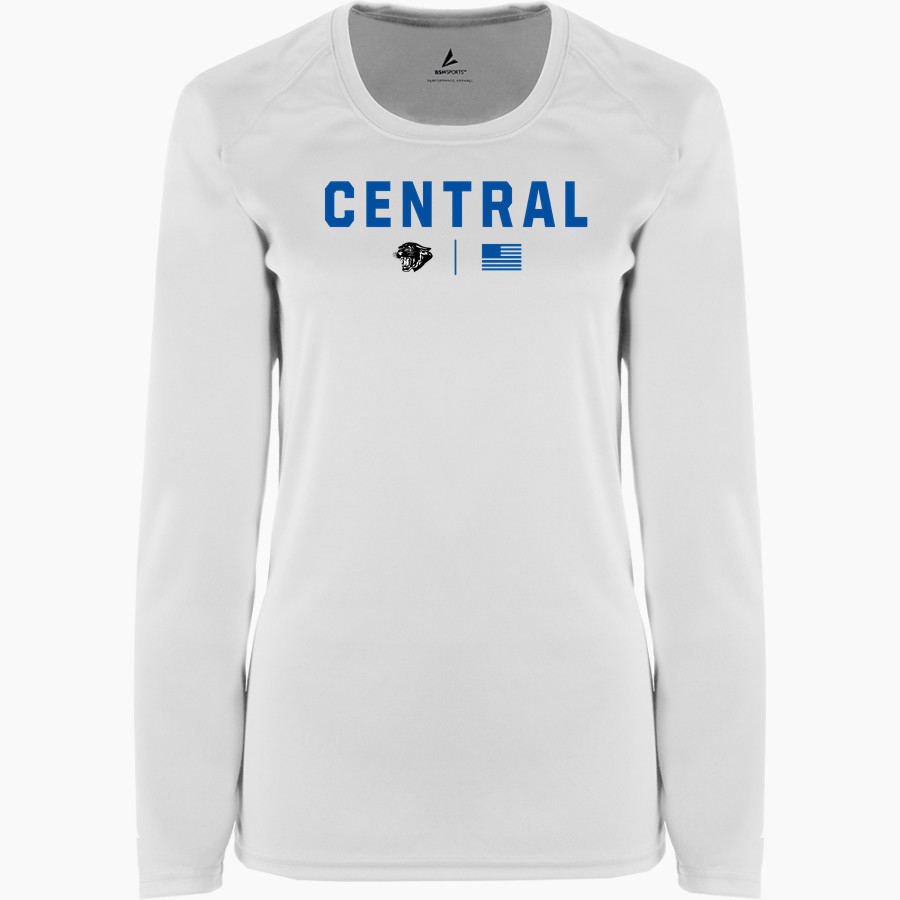 Central Panthers BSN SPORTS Women's Phenom Long Sleeve T-Shirt