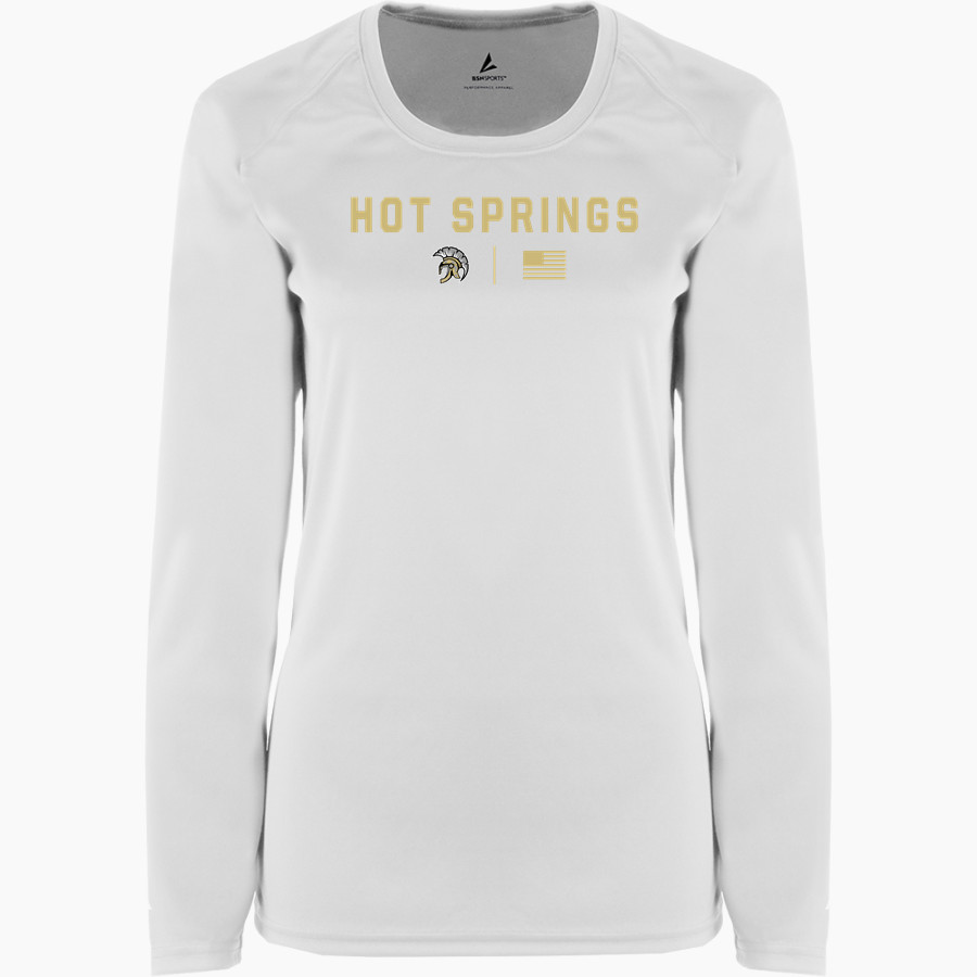 HOT SPRINGS HIGH SCHOOL TROJANS <span class="pdp-name-mascot">HOT SPRINGS TROJANS</span> BSN SPORTS Women's Phenom Long Sleeve T-Shirt