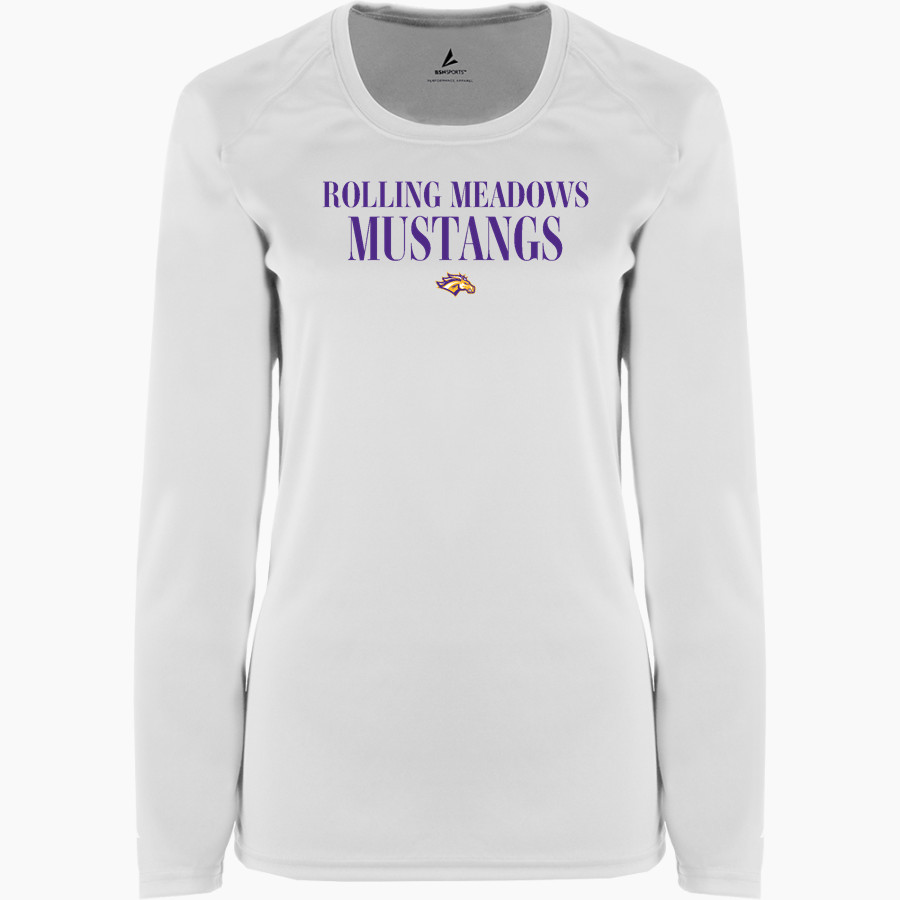 Rolling Meadows Mustangs BSN SPORTS Women's Phenom Long Sleeve T-Shirt