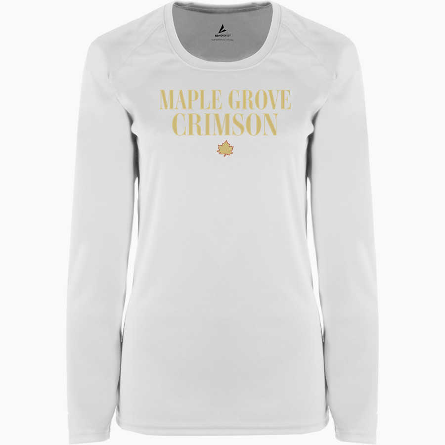 Maple Grove Crimson <span class="pdp-name-mascot">Maple Grove Crimson</span> BSN SPORTS Women's Phenom Long Sleeve T-Shirt