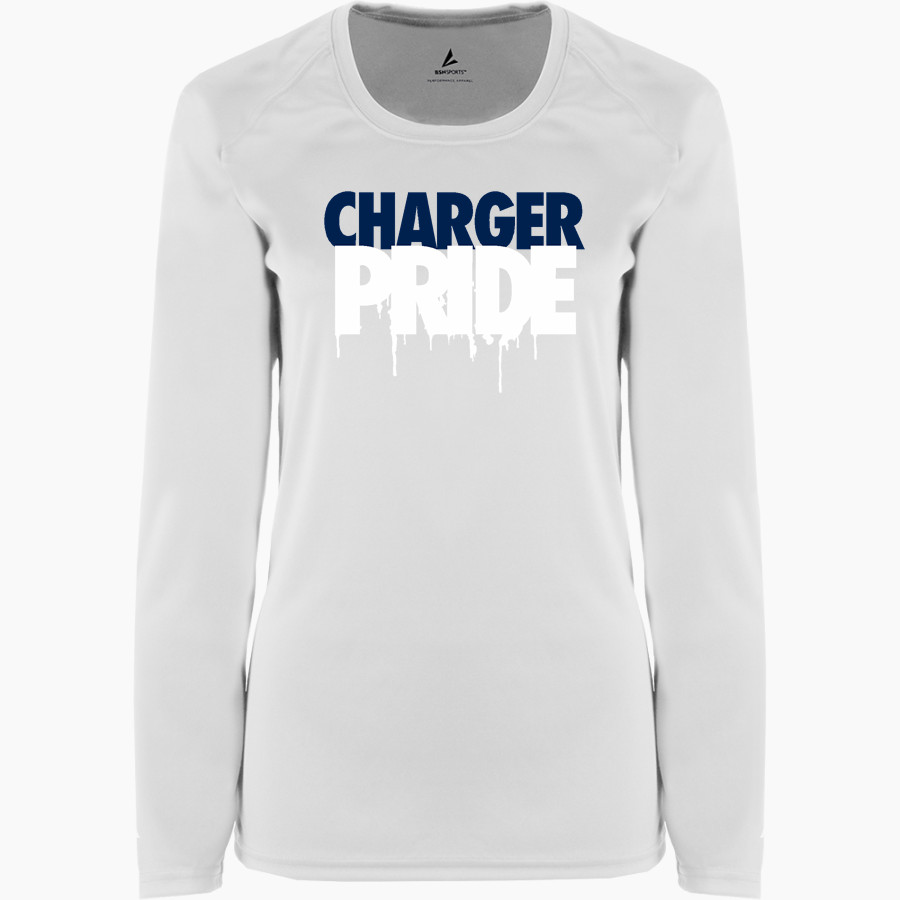 HIllsdale Chargers <span class="pdp-name-mascot">HIllsdale College Chargers</span> BSN SPORTS Women's Phenom Long Sleeve T-Shirt