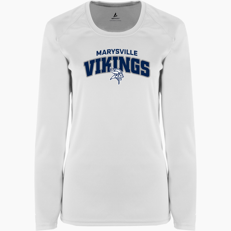 MARYSVILLE HIGH SCHOOL VIKINGS <span class="pdp-name-mascot">MARYSVILLE VIKINGS</span> BSN SPORTS Women's Phenom Long Sleeve T-Shirt