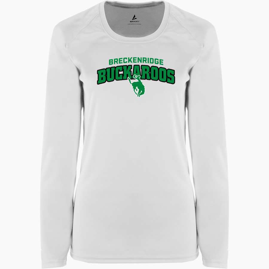 BRECKENRIDGE HIGH SCHOOL BUCKAROOS BSN SPORTS Women's Phenom Long Sleeve T-Shirt