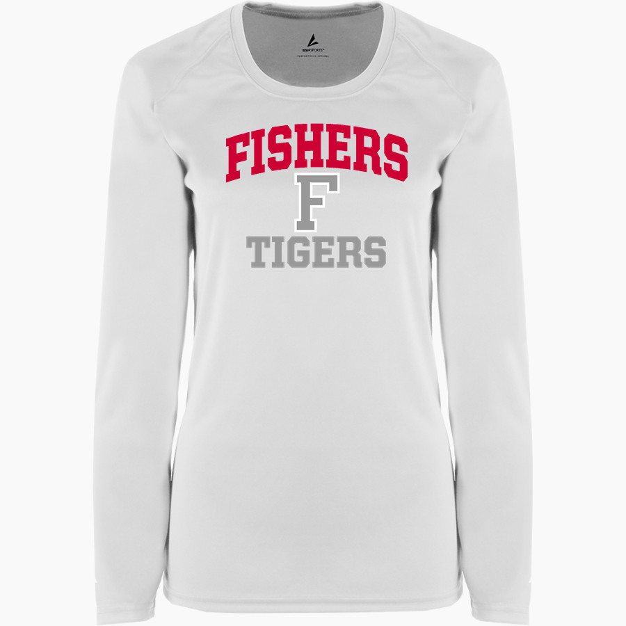 FISHERS HIGH SCHOOL TIGERS <span class="pdp-name-mascot">FISHERS TIGERS</span> BSN SPORTS Women's Phenom Long Sleeve T-Shirt