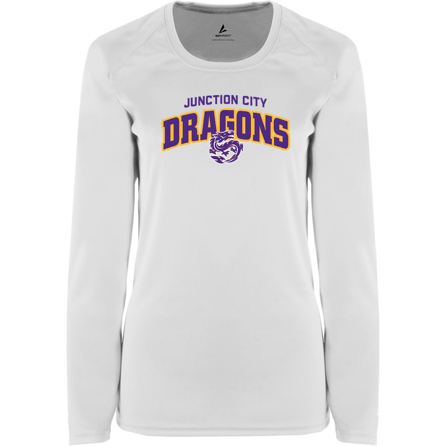 JUNCTION CITY HIGH SCHOOL DRAGONS <span class="pdp-name-mascot">JUNCTION CITY DRAGONS</span> BSN SPORTS Women's Phenom Long Sleeve T-Shirt