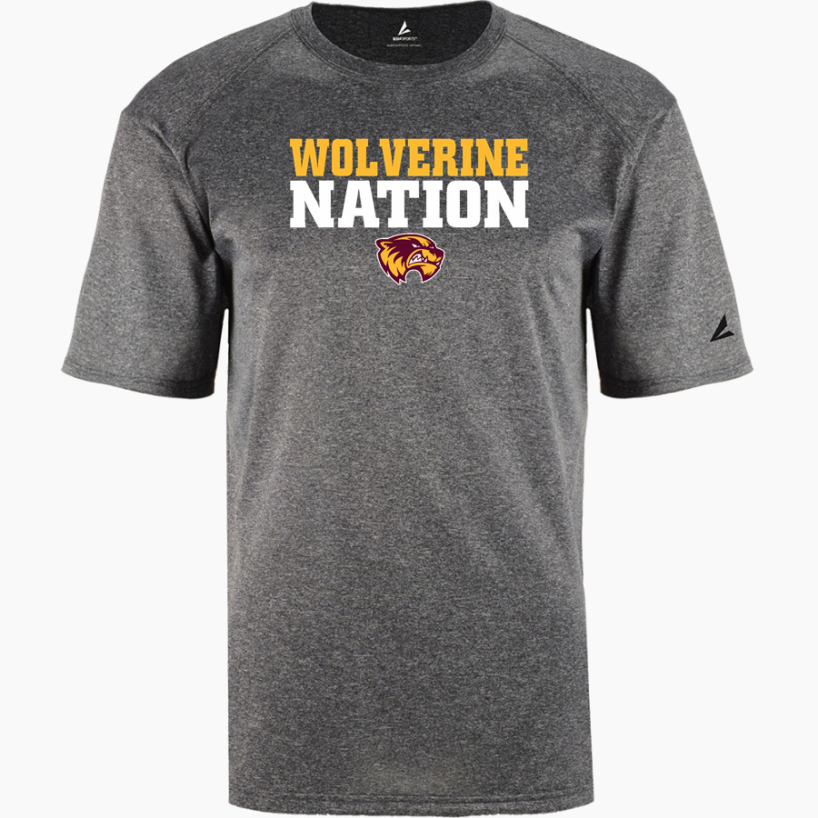 Au Gres-Sims HIGH SCHOOL WOLVERINES <span class="pdp-name-mascot">AU GRES - SIMS WOLVERINES</span> BSN SPORTS Youth Phenom Short Sleeve T-Shirt