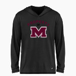 MILLBURY SR HIGH SCHOOL WOOLIES <span class="pdp-name-mascot">MILLBURY MEMORIAL WOOLIES</span> BSN SPORTS Men's Ultimate Long Sleeve Performance Hoodie Tee Front Thumbnail