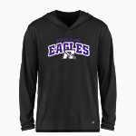 ROSEPINE HIGH SCHOOL EAGLES BSN SPORTS Men's Ultimate Long Sleeve Performance Hoodie Tee Front Thumbnail