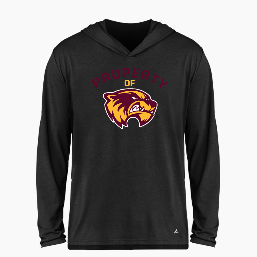 Au Gres-Sims HIGH SCHOOL WOLVERINES <span class="pdp-name-mascot">AU GRES - SIMS WOLVERINES</span> BSN SPORTS Men's Ultimate Long Sleeve Performance Hoodie Tee