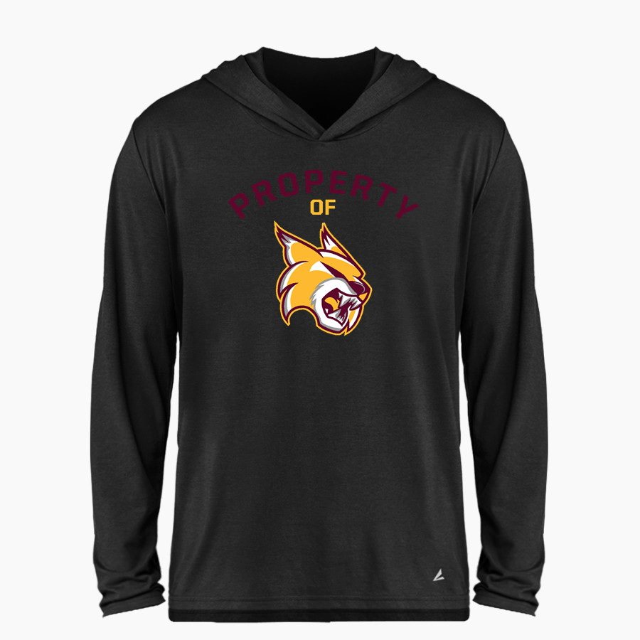 OLMCA Wildcats BSN SPORTS Men's Ultimate Long Sleeve Performance Hoodie Tee