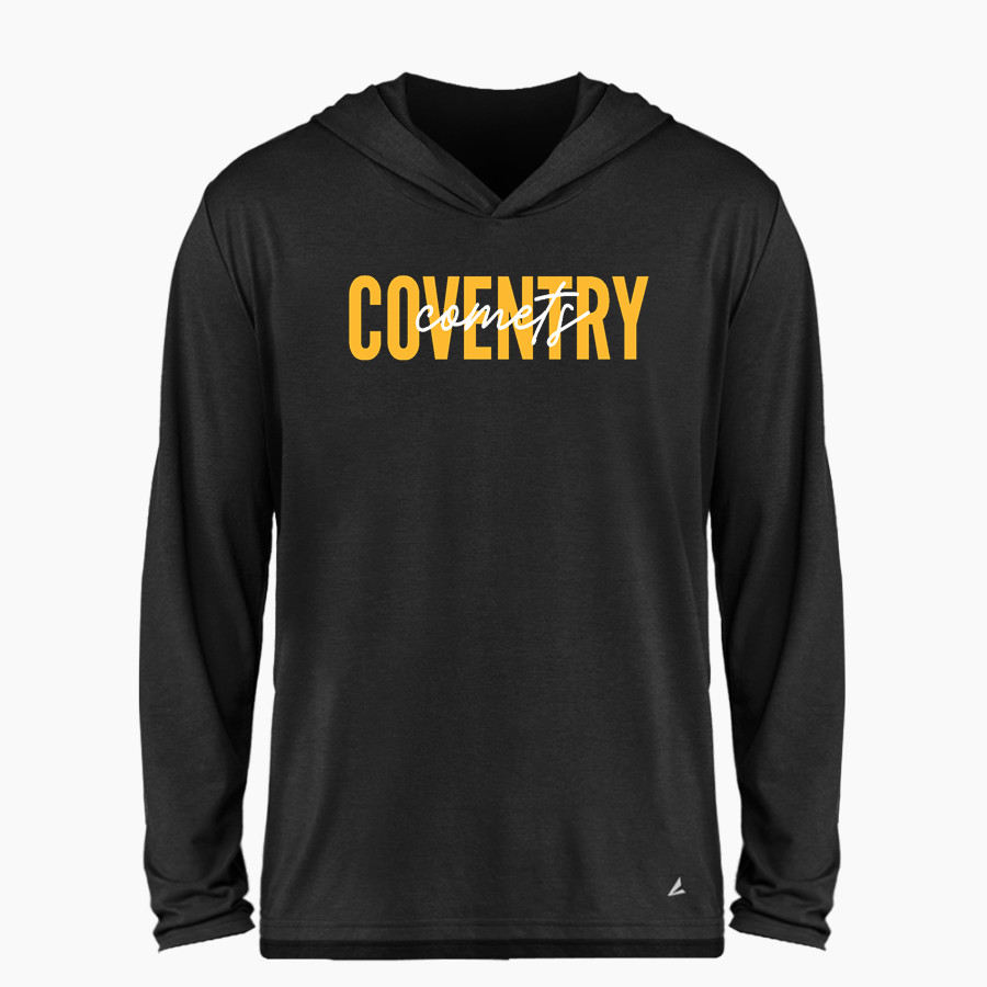 COVENTRY HIGH SCHOOL COMETS <span class="pdp-name-mascot">COVENTRY COMETS</span> BSN SPORTS Men's Ultimate Long Sleeve Performance Hoodie Tee