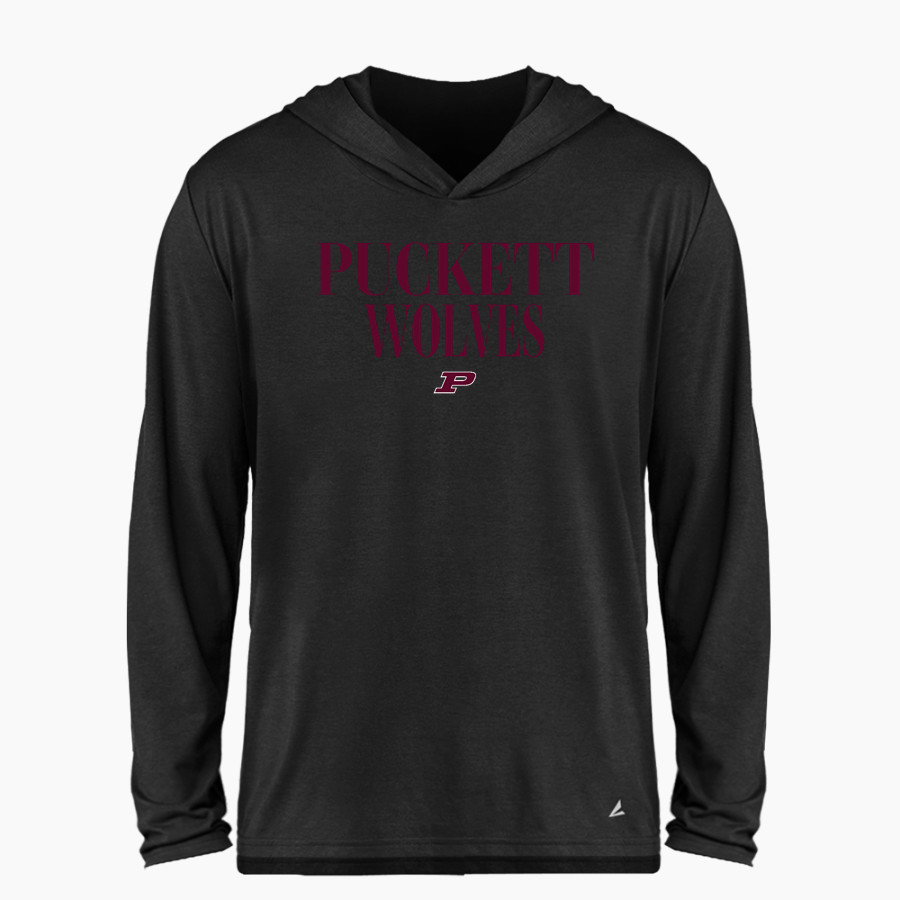 PUCKETT HIGH SCHOOL WOLVES <span class="pdp-name-mascot">PUCKETT WOLVES</span> BSN SPORTS Men's Ultimate Long Sleeve Performance Hoodie Tee