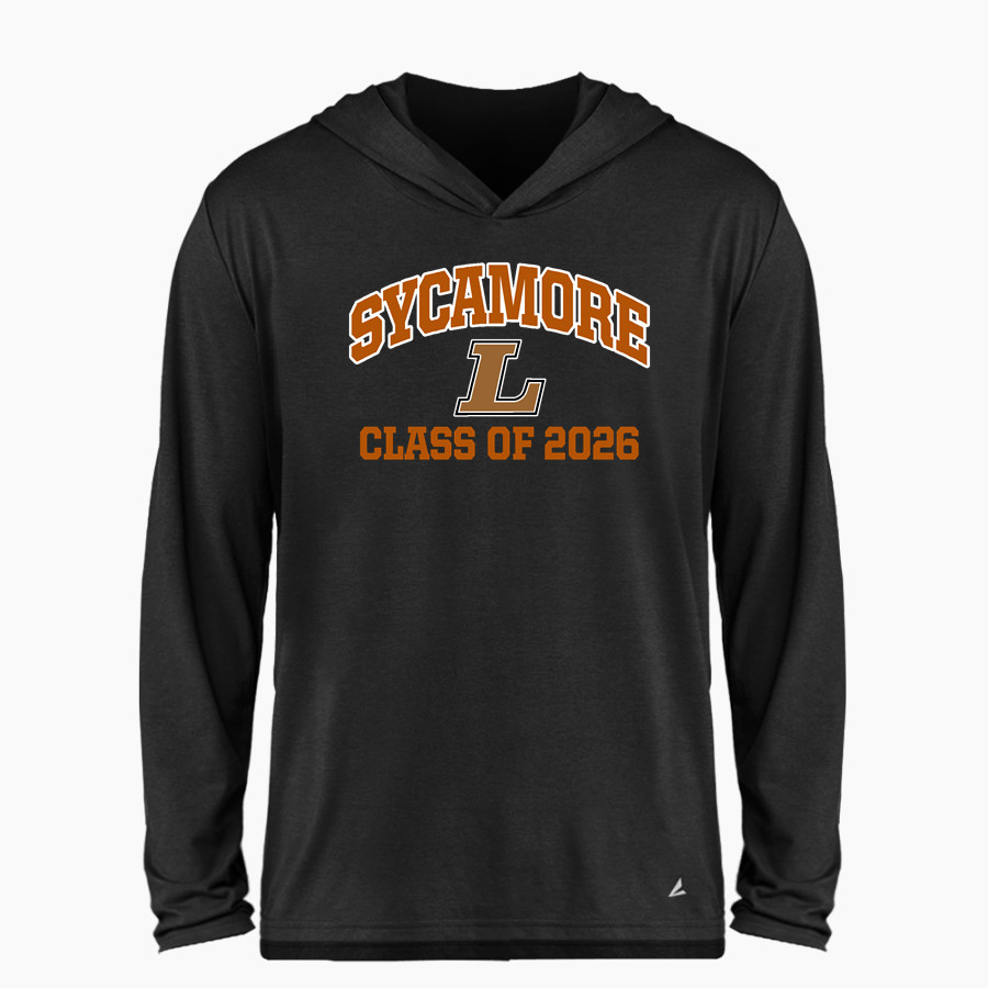 Sycamore Longhorns <span class="pdp-name-mascot">Sycamore Elementary School Longhorns</span> BSN SPORTS Men's Ultimate Long Sleeve Performance Hoodie Tee