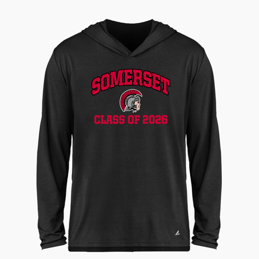 SOMERSET HIGH SCHOOL SPARTANS <span class="pdp-name-mascot">SOMERSET SPARTANS</span> BSN SPORTS Men's Ultimate Long Sleeve Performance Hoodie Tee
