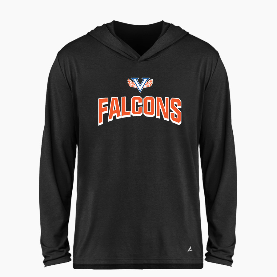 VOLUNTEER HIGH SCHOOL FALCONS <span class="pdp-name-mascot">VOLUNTEER FALCONS</span> BSN SPORTS Men's Ultimate Long Sleeve Performance Hoodie Tee