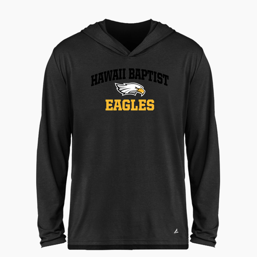 Hawaii Baptist Eagles <span class="pdp-name-mascot">HBA Eagles</span> BSN SPORTS Men's Ultimate Long Sleeve Performance Hoodie Tee