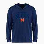 Macalester Scots <span class="pdp-name-mascot">Macalester Scots</span> BSN SPORTS Men's Ultimate Long Sleeve Performance Hoodie Tee Front Thumbnail