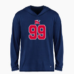 Marion Patriots BSN SPORTS Men's Ultimate Long Sleeve Performance Hoodie Tee Front Thumbnail