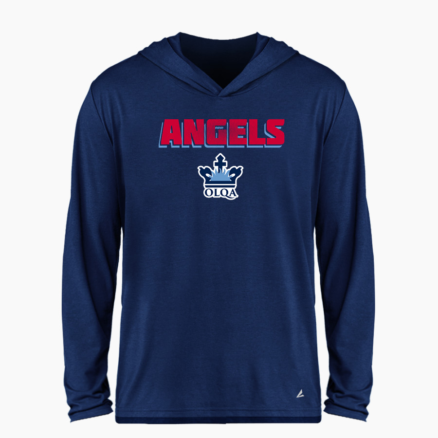 OLQA Angels BSN SPORTS Men's Ultimate Long Sleeve Performance Hoodie Tee