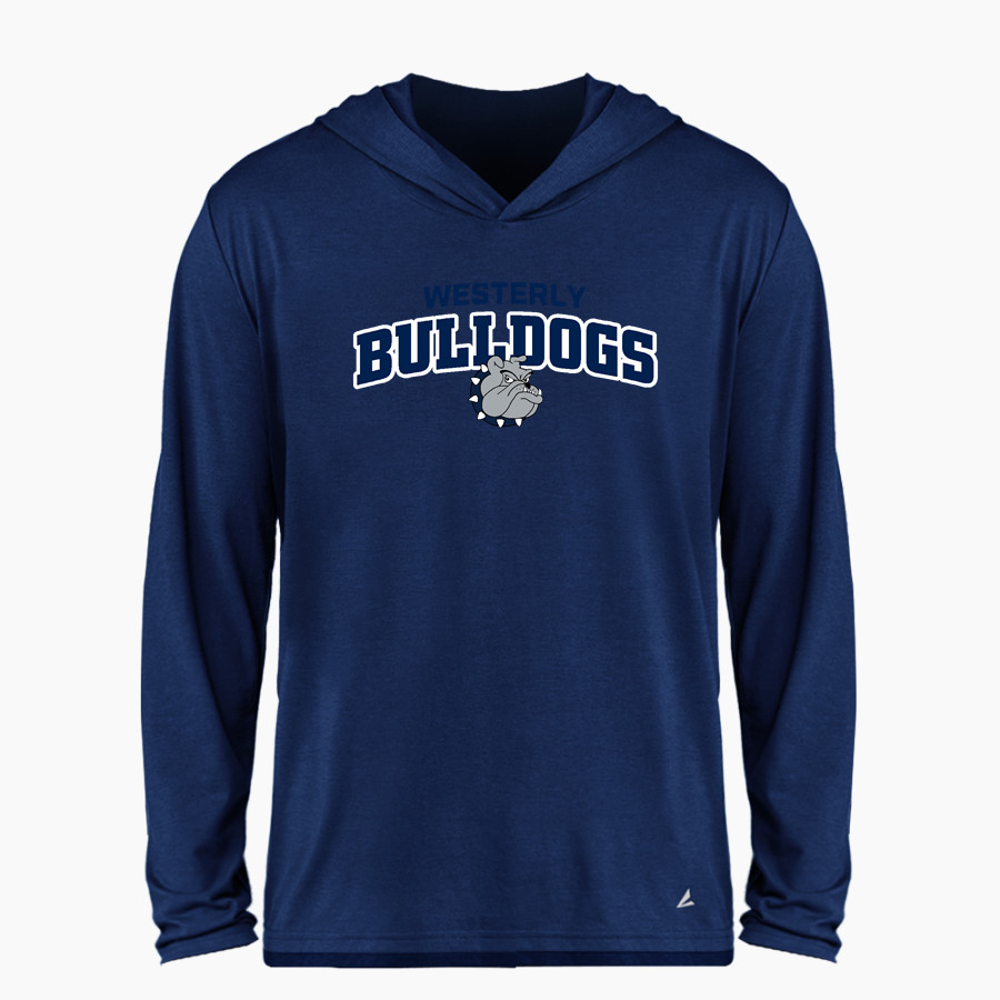 Westerly Bulldogs <span class="pdp-name-mascot">Westerly Bulldogs</span> BSN SPORTS Men's Ultimate Long Sleeve Performance Hoodie Tee