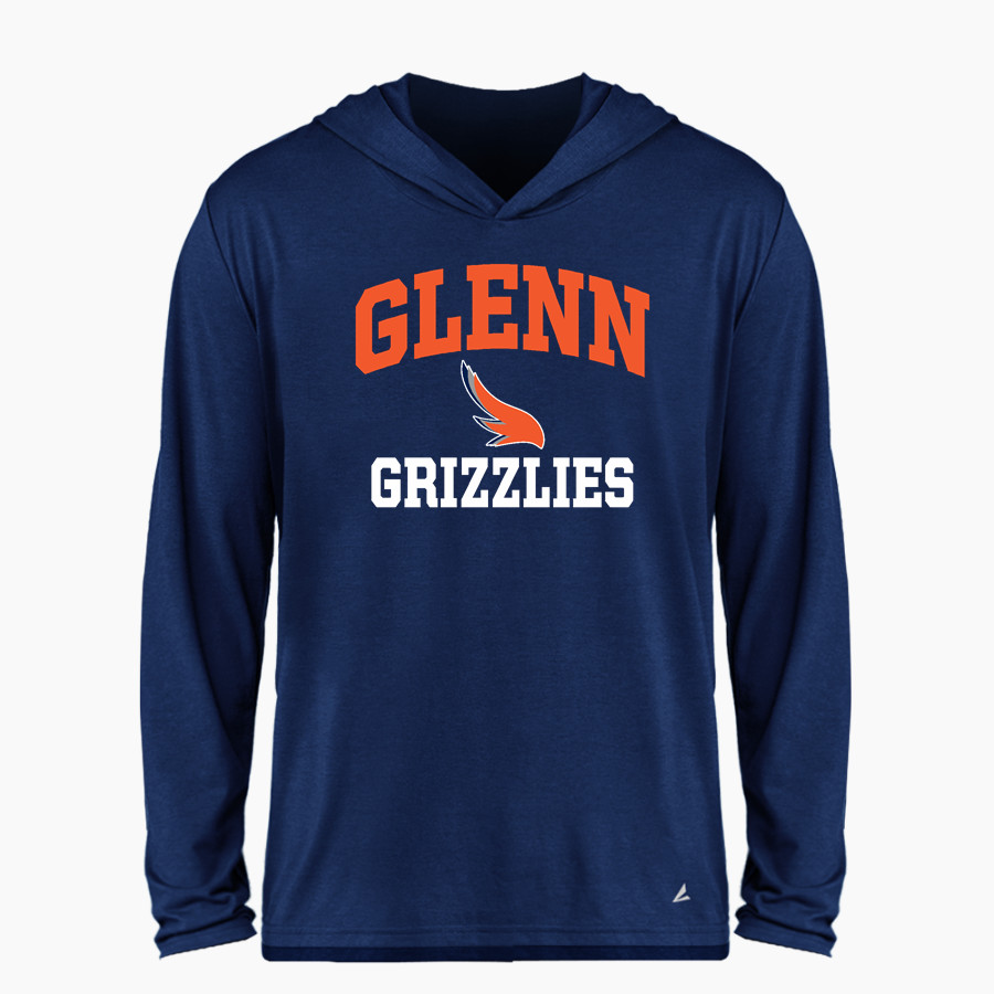 Glenn Grizzlies <span class="pdp-name-mascot">Tom Glenn Grizzlies</span> BSN SPORTS Men's Ultimate Long Sleeve Performance Hoodie Tee