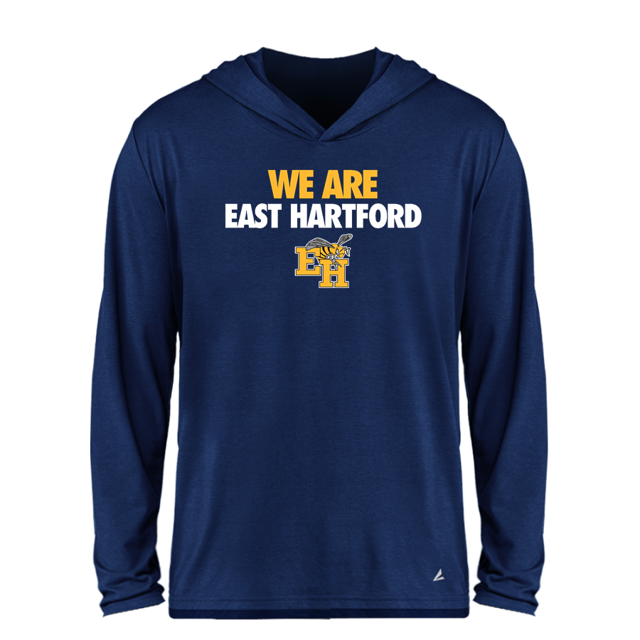 East Hartford Hornets <span class="pdp-name-mascot">East Hartford Youth Football Hornets</span> BSN SPORTS Men's Ultimate Long Sleeve Performance Hoodie Tee